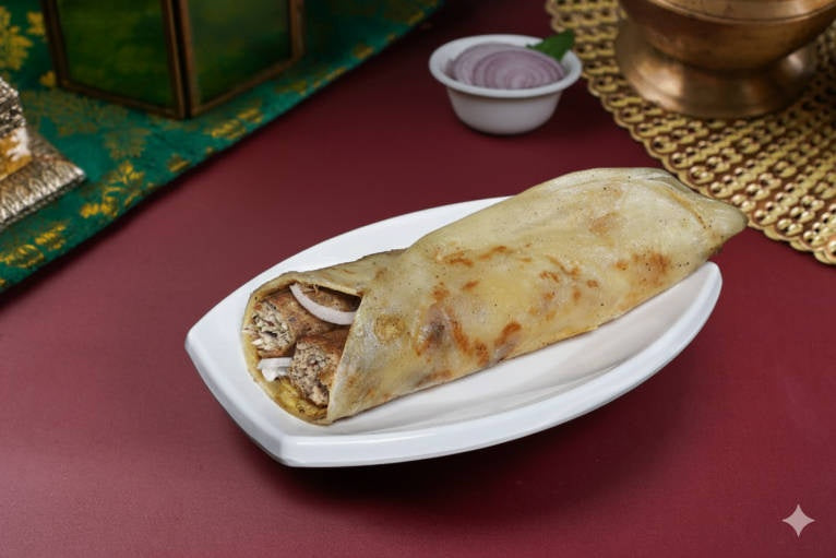 Mutton Sheek Kebab Roll